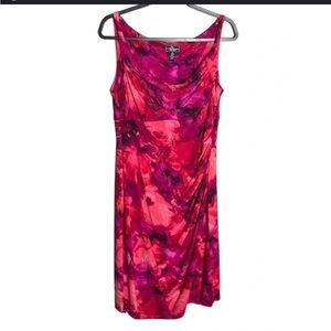 158. American Living Sheath Dress Pink Floral Ruched